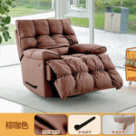 fauteuil relax moderne simili cuir gris orange beige vert ergonomique salon
