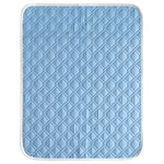 tapis refroidissement animal polyester bleu clair quilté moderne antidérapant taille xl washable
