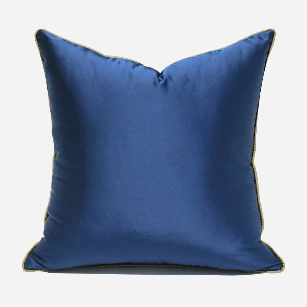feuilles tropicales bleu marine coussin adhésif moderne decoration maison 50x50cm 45x45cm 40x60cm 30x50cm