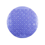 tapis bain anti dérapant moderne perforé motifs circulaires rose vert bleu gris violet