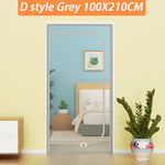 rideaux anti chat filet maille fine gris clair sécuritaire velcro zippé double sens chambre