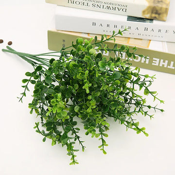 feuille plante artificielle verte décoration intérieur mariage fête bouquet fleurs soie buisson feuillage naturel
