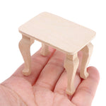 table bois miniature décoration maison poupée tasses gris rose élémentaire classique