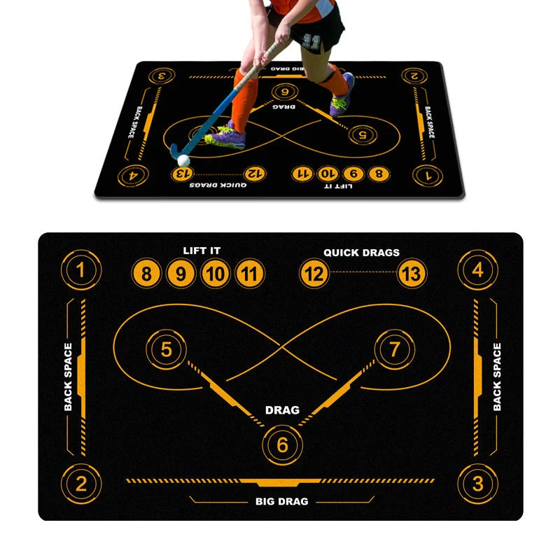 tapis sport graphique adhésif noir vert gris résistant anti dérapant moderne