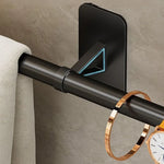 support mural serviettes plaque adhésive moderne noir lisse respectueux environnement chambre