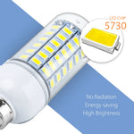 ampoule led barre grains maïs blanc moderne e14 e27 2700k 6500k 24leds 48leds 72leds