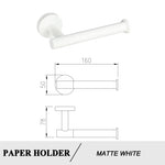 porte papier moderne acier inoxydable texture brossée noir blanc cuivre vis instructions minimaliste