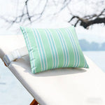 coussin moderne polypropylene rectangle blanc rayures utilisation décoration voiture 28x40cm imprimé nordique