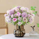 décoration intérieure bouquet fleurs artificielles pivoine hortensia modernes mariage anniversaire baby shower