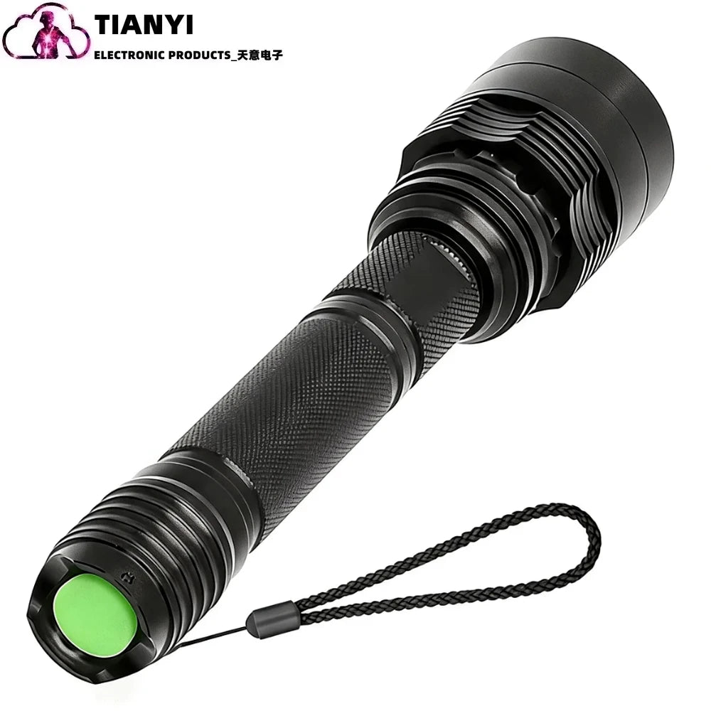 lampe torche tactique led rouge night vision astronomie texturée moderne noire rechargeable zoomable