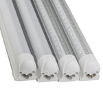 tube led blanc mat moderne éclairage intérieur cuisine garage clips montage