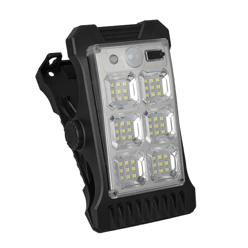 lampe clip solaire détecteur intelligent urgence extérieure nuit blanc moderne abs ip65 led