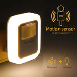 lampe nuit capteur mouvement auto on off adhésif moderne minimaliste blanc opaques