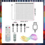 rideau lumineux led multicolore waterproof synchronisation musicale diy moderne