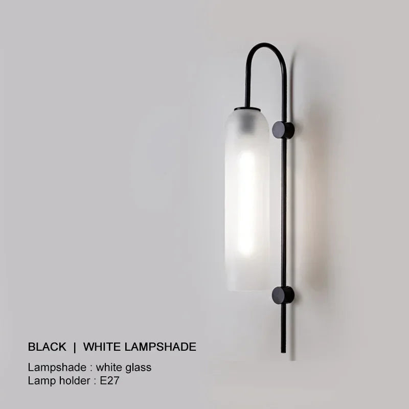 lampe murale moderne or argent transparente élégante câble électrique fixée chambre cuisine