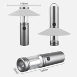 lampe camping led rechargeable étanche aimant crochet portable moderne gris métallique abs cale six