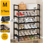 étagère chaussures noire moderne multi niveaux grande capacité chambre entrée garage salon