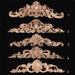 ornement decoratif bois fleur sculpte naturel classique baroque noel valentin mariage halloween pâques anniversaire