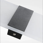 lampe murale moderne blanc noir or gris fixée mur vis 50x18cm led acrylique