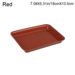 assiettes modernes plastique opaques rouge blanc noir sauciers anti débordement intérieur extérieur 18cm 35cm