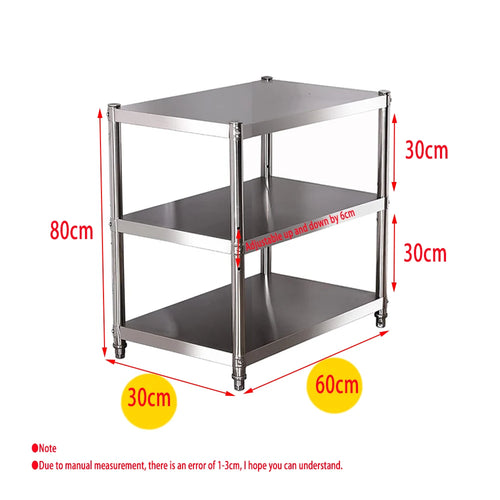 étagère cuisine acier inoxydable trois niveaux mobile roulettes rangement garage métal gris moderne