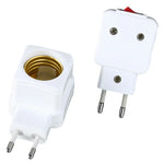 prise électrique douille E27 moderne blanc doré fixations vis pratique facile