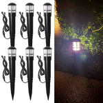 éclairage paysager extérieur led jardin étanche ip65 noir lentille frosted câble double facile moderne