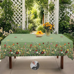 nappe fleurs colorées imperméable machine clips vert clair classique mariage fête anniversaireextérieur