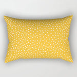 taie d'oreiller rectangulaire jaune clair motif géométrique moderne housse coussin canapé coton 30x50cm
