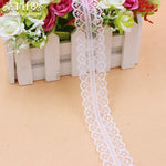 ruban dentelle 30mm violet rose orange bleu noir blanc motifs floraux classique polyester