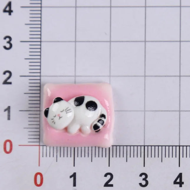 bijoux kawaii chats colorés cartoon modernes 20 30mm blanc bleu orange rose jaune