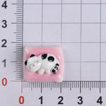 bijoux kawaii chats colorés cartoon modernes 20 30mm blanc bleu orange rose jaune