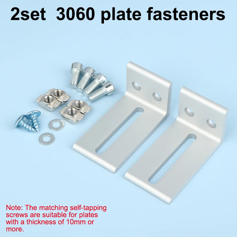 supports d'angle argenté équerres d'angle industriels plats opaques aluminium bricolage travail bois fixations