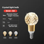ampoule led e27 transparente dorée texture diamantée moderne 50000 heures 2700k 6500k 500 999