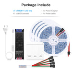 ruban led blanc adhésif moderne 24v 10m 50000h interrupteur mural controle led