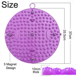 tapis massage pieds acupression points geometriques violet relaxation fitness yoga pilates