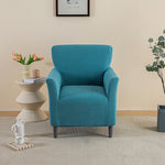 housse fauteuil vert moderne tissu jacquard polyester antidérapante imperméable intérieur extérieur