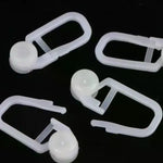 clips rideau blanc moderne soie enrouleur store lit opaques 50pcs universels coulissants