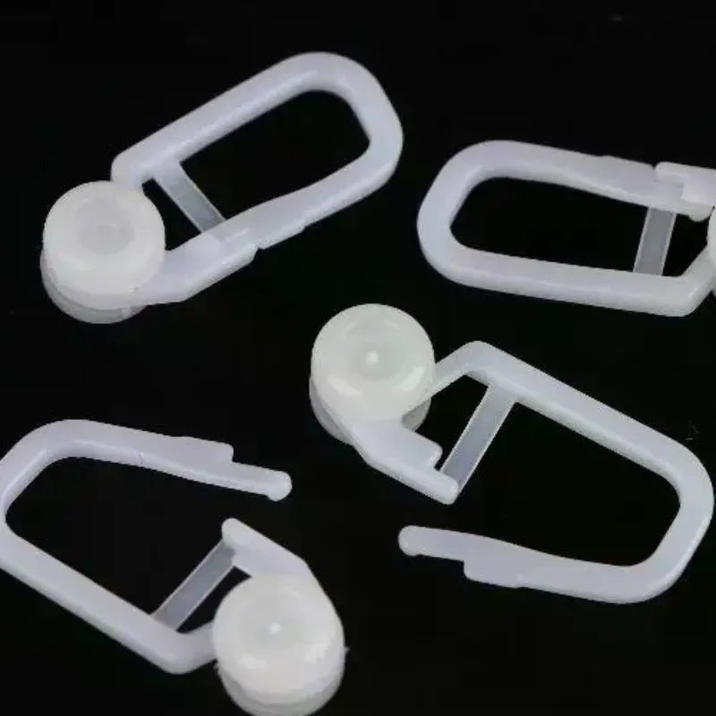 clips rideau blanc moderne soie enrouleur store lit opaques 50pcs universels coulissants
