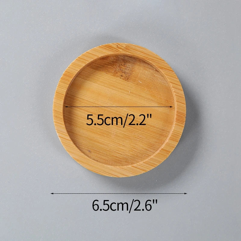 assiettes support plantes bois naturel moderne rustique motifs plantes blanc