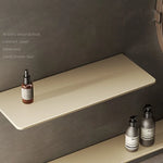 étagère murale moderne métal beige clair sans perçage adaptable différents tapis rond