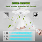 ventilateur lampe led blanc texture diamants moderne télécommande vitesse progressive certifications vde ul rohs