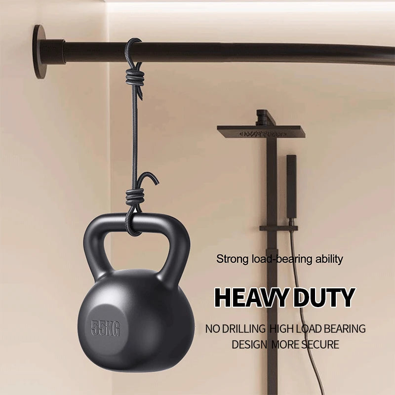 barre douche d'angle rideau moderne noir pliable carreaux texturés salle bain minimaliste