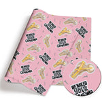 serviettes imprimées humoristiques couleurs bleu rose gris rouge tissu coton polyester