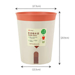 pots plante auto arrosable plastique blanc bleu orange moderne minimaliste 25l 15l