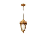 lampe suspendue classique ornements sculptés verre translucide noir doré chambre salon étude