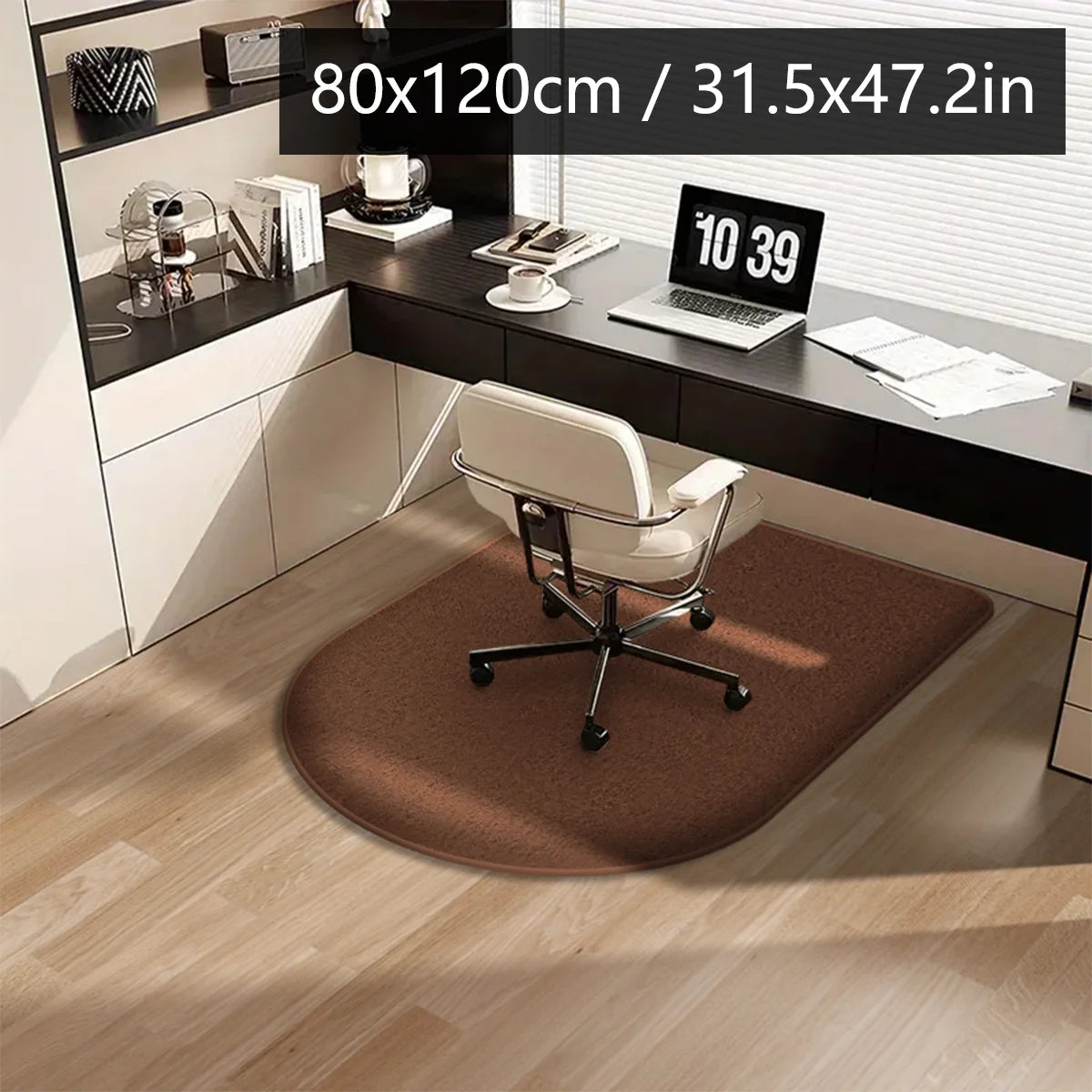 tapis sol noir points blancs moderne adhésif intérieur salon chambre cuisine salle bain polyester