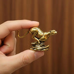 statue léopard bronze doré décoration intérieure animalière classique ornement maisonscrição
