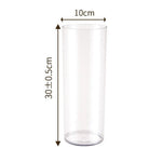 vases modernes transparents rectangulaires lisses intérieur décoration arrangement floral table