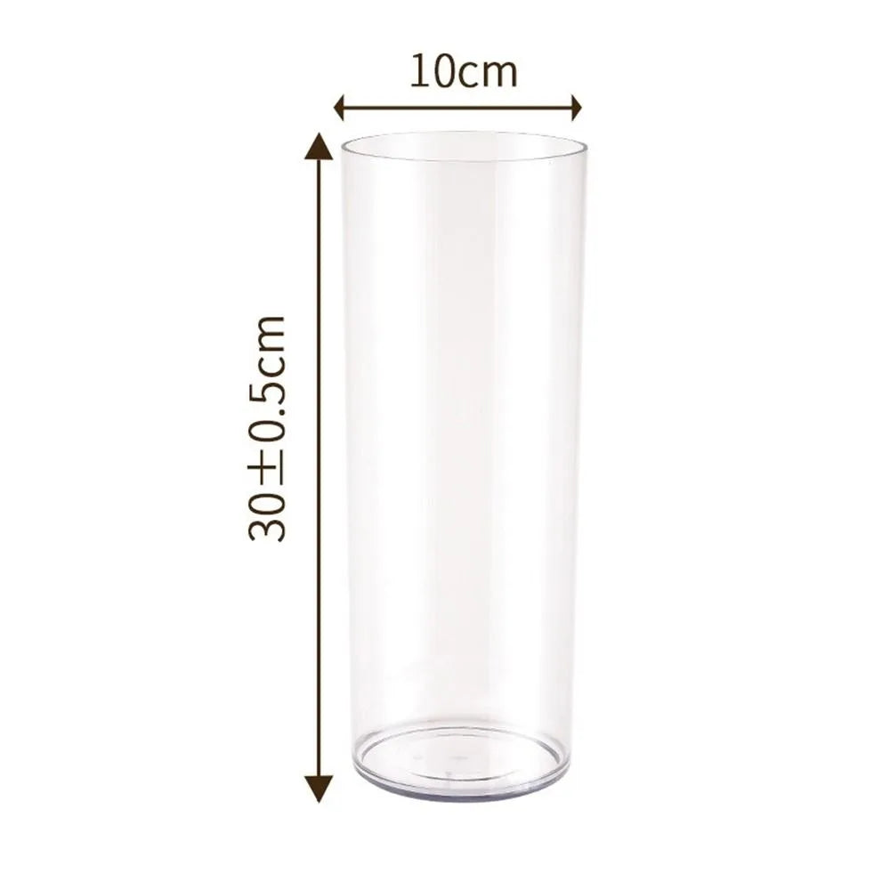 vases modernes transparents rectangulaires lisses intérieur décoration arrangement floral table